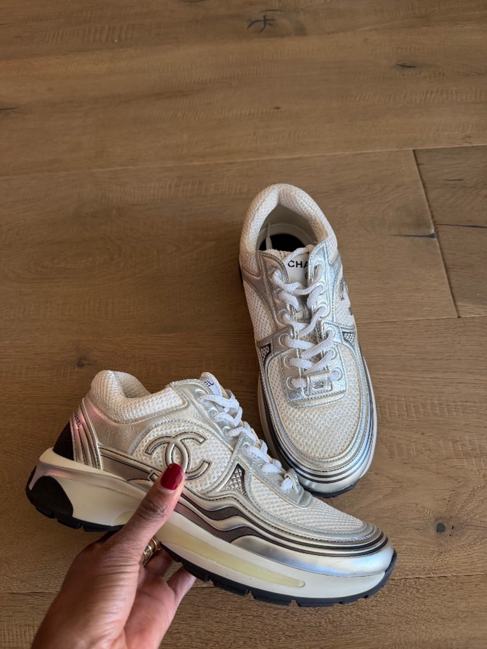 Chanel Sneakers Metallic size 38 Trainers